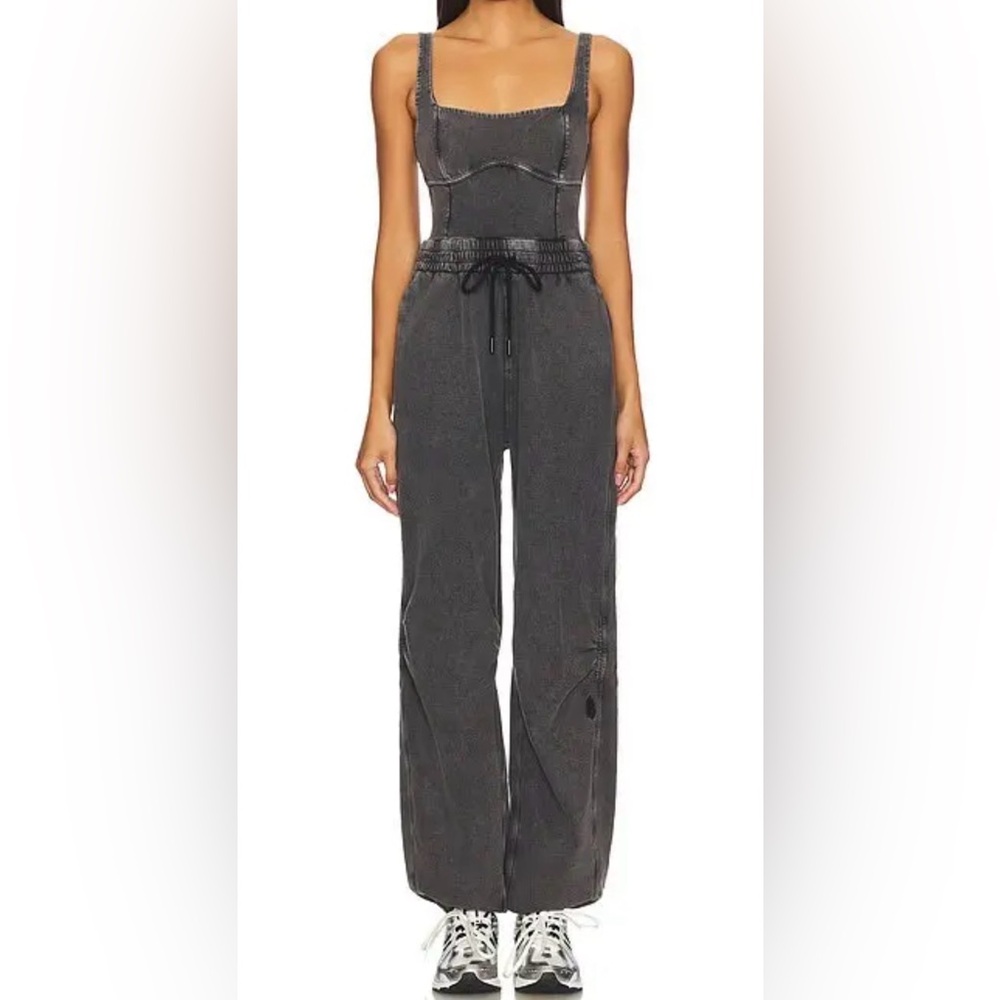 Free People Inbound Onesie Jumpsuit Black XS NWT
